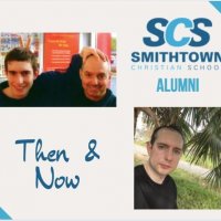 A collage showing two people in a 